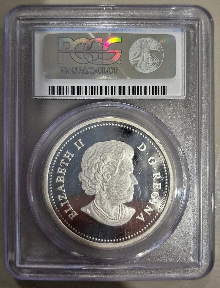 캐나다 조폐국 PCGS 프루프 70등급 흰머리독수리 은화 실버바 수집 화폐 이미지