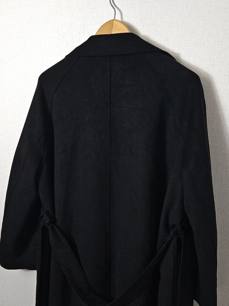 자라 ZARA 스웨이드 오픈 코트자켓 블랙 블레이저 L 이미지