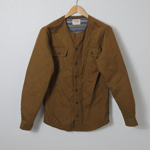 랭글러 wrangler 투포켓 패디드 셔츠자켓 워크웨어 브라운 S 95 이미지
