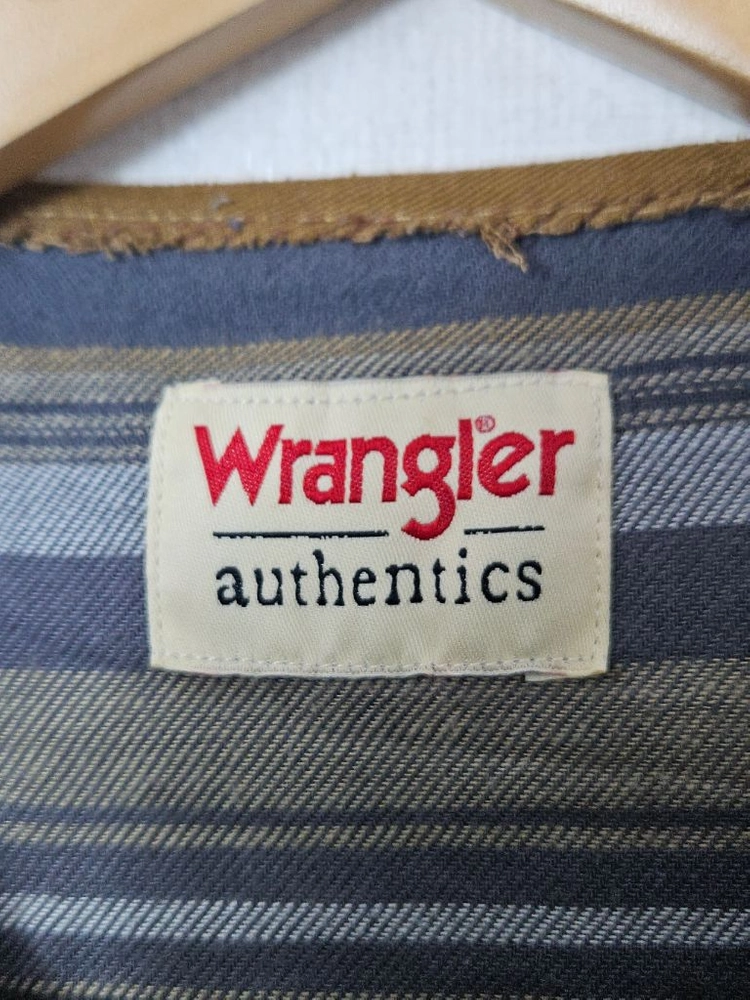 랭글러 wrangler 투포켓 패디드 셔츠자켓 워크웨어 브라운 S 95 이미지