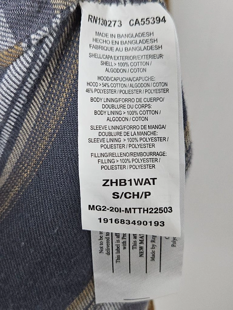 랭글러 wrangler 투포켓 패디드 셔츠자켓 워크웨어 브라운 S 95 이미지