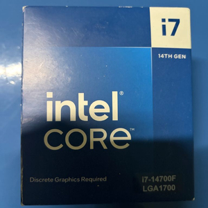 인텔 코어 i7-14700KF CPU 14세대 미개봉 이미지