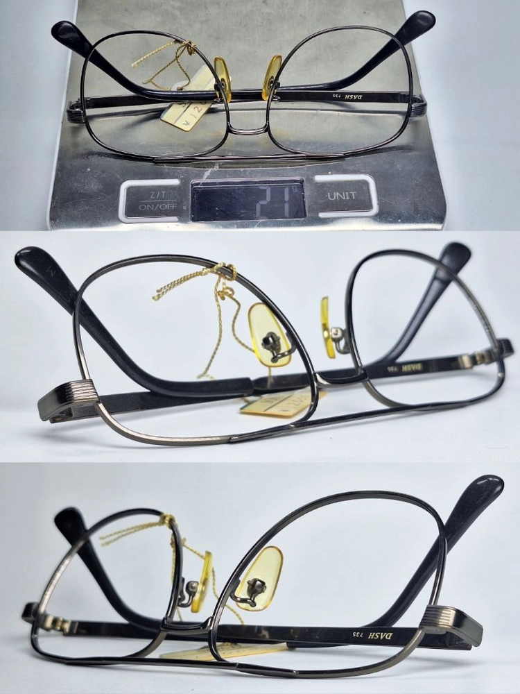 DASH 735 안경테 52mm 투브릿지 일본 빈티지 데드스톡 레트로 클래식 앤틱 복고 Y2K 아메카지 패션 이미지