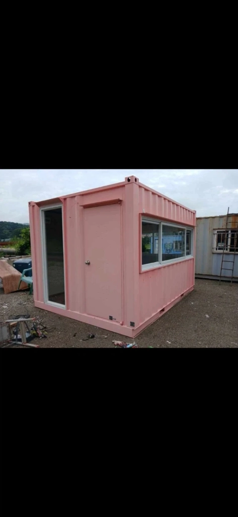 깨끗한 핑크 3x4 중고컨테이너 이미지