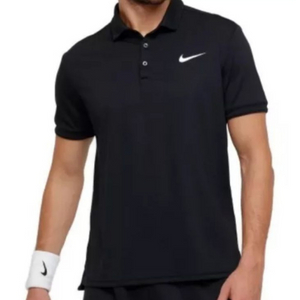 남.M) 나이키 남성 테니스 반팔티 Tennis 검정색 / 헬스 트레이닝 실내스포츠 이미지