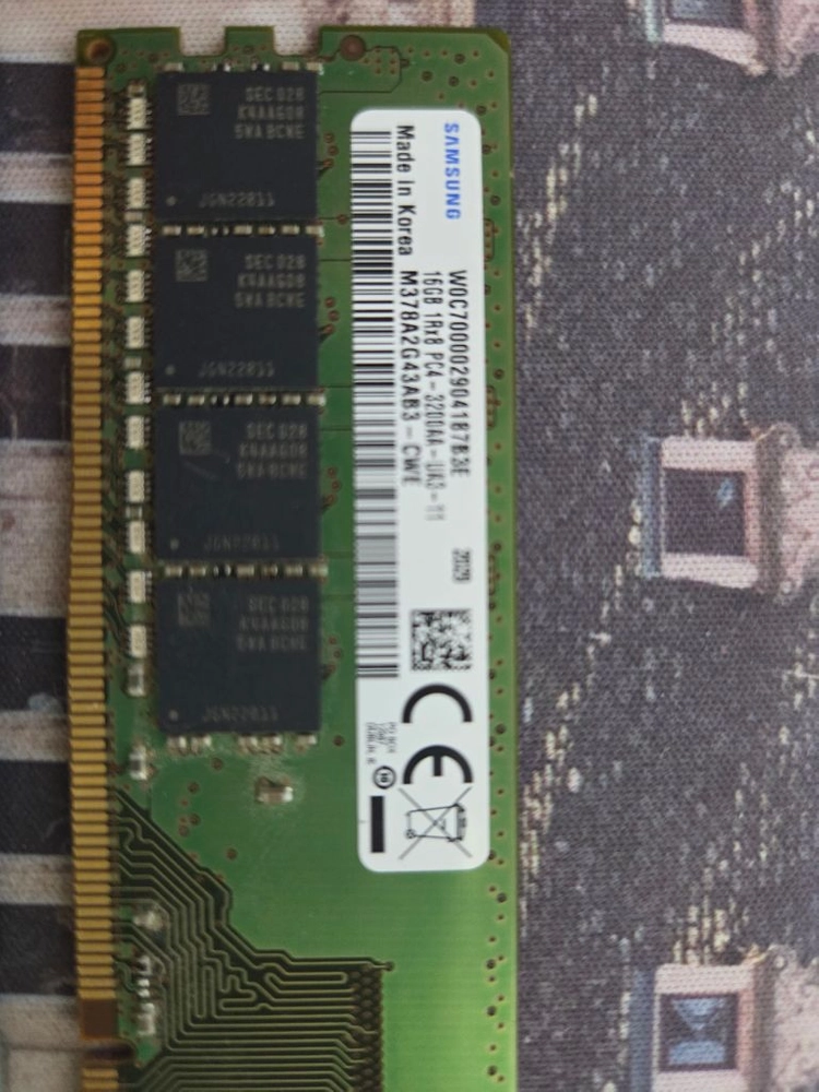 삼성 DDR4 메모리 3200MHz 16기가 2개 이미지
