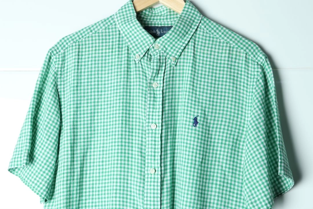 (L-XL) 폴로 랄프로렌 반팔셔츠 남방 USA 린넨 이미지
