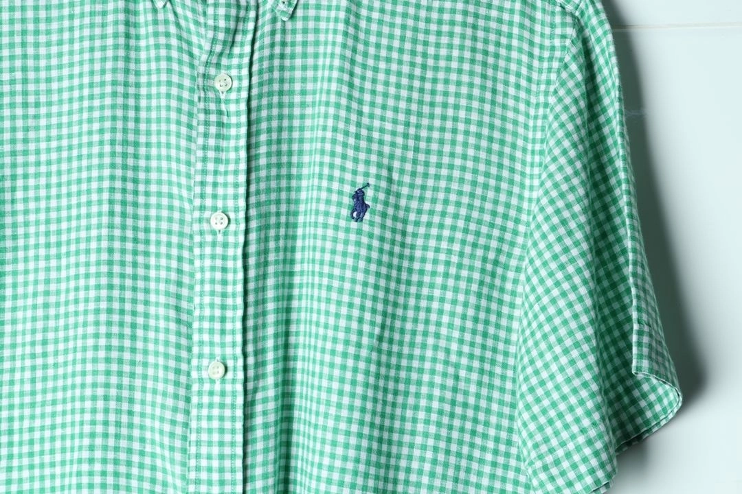 (L-XL) 폴로 랄프로렌 반팔셔츠 남방 USA 린넨 이미지