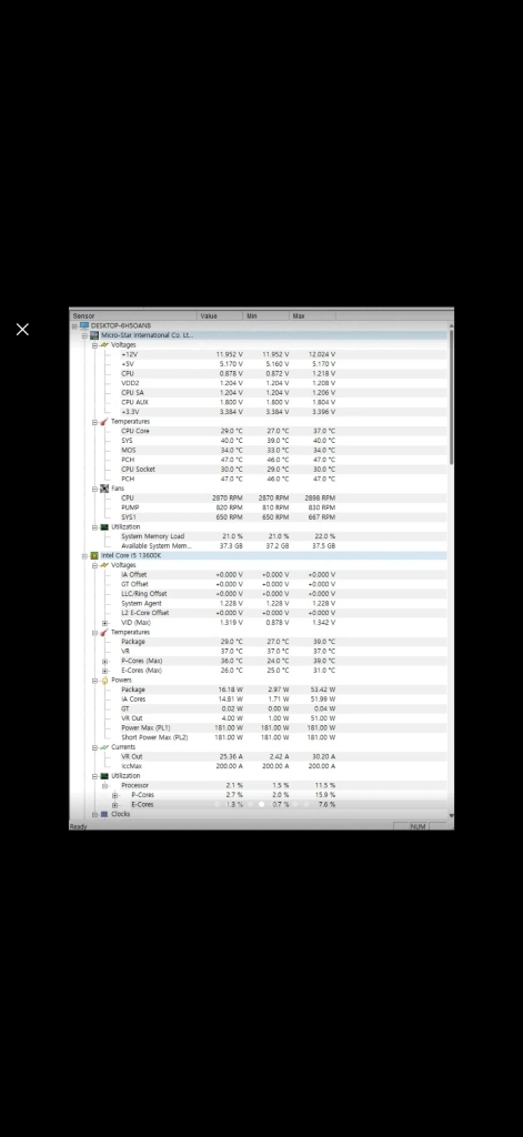급처)인텔 i5-13600K RTX 3080 게이밍PC / 모니터 개별 판매 이미지