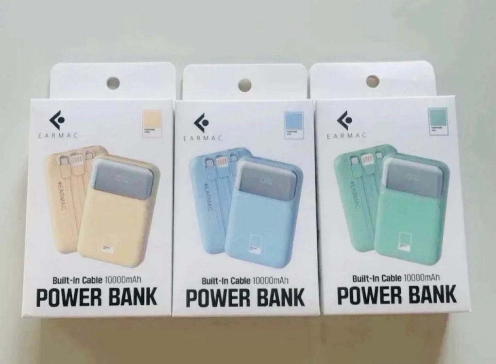 팬톤 PD 22.5W 초고속충전 대용량 케이블 일체형 미러 보조배터리 10000mAh 이미지