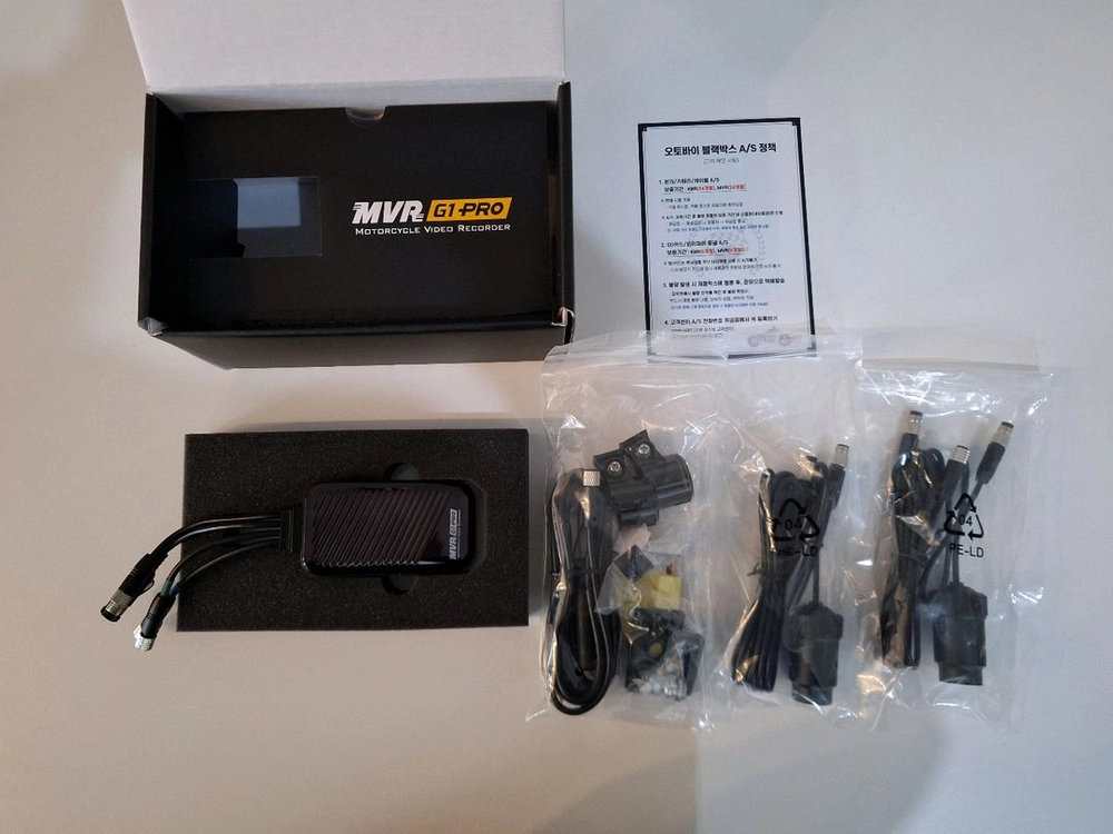 지넷 MVR G1-PRO 오토바이 블랙박스 새상품입니다 이미지