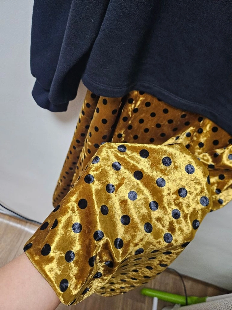 더스토어 매력적인 벨벳 믹스 원피스 S 이미지
