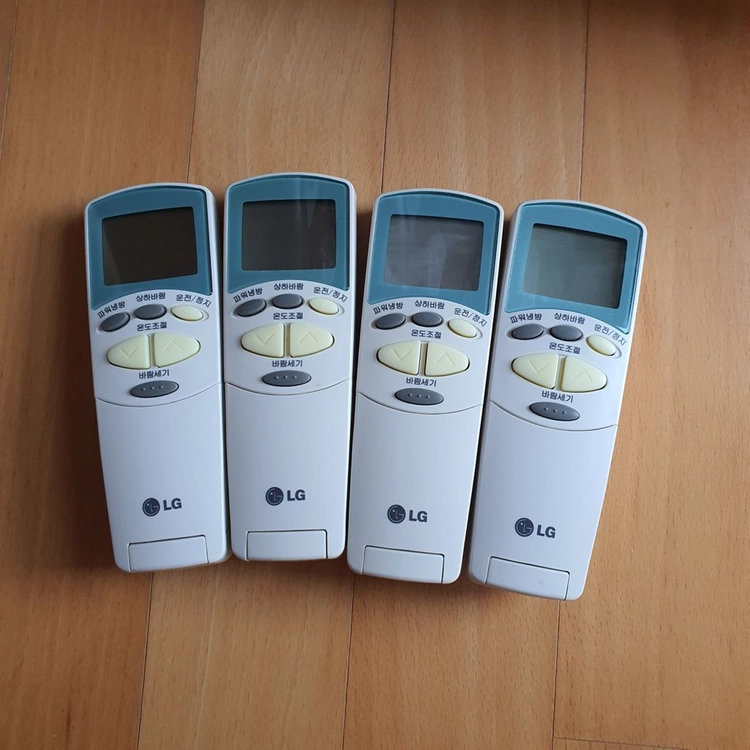 LG 에어컨 엘지 에어콘 에어컨 냉방 2in1 리모콘 리모 리모컨 휘센 정품 총 6개있어요 개당가격테스팅완료사용감 이미지