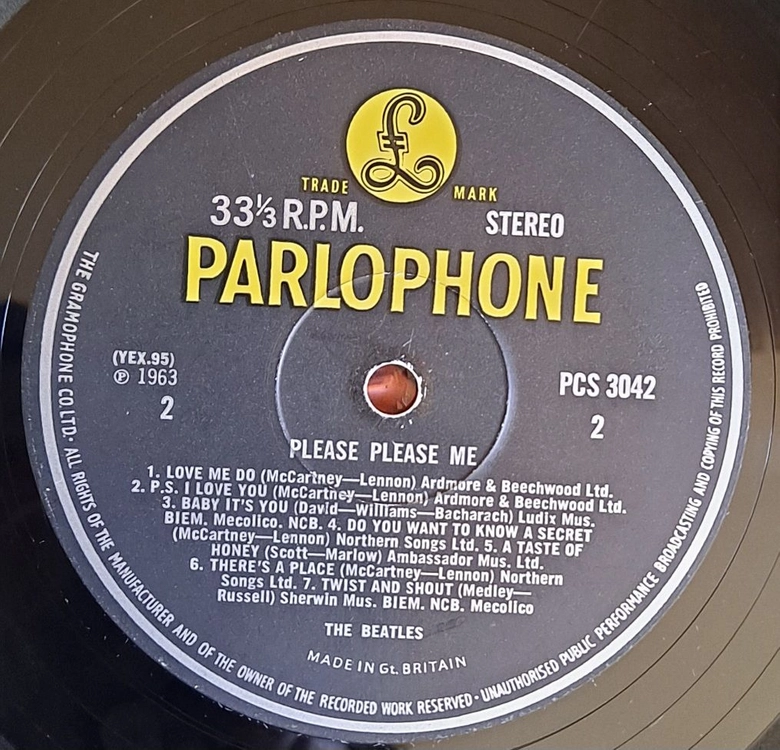 비틀즈 please please me stereo lp 이미지