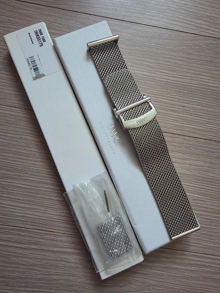 IWC 정품 밀라네즈 메쉬 브레이슬릿 IWA55176 22밀리: 이미지