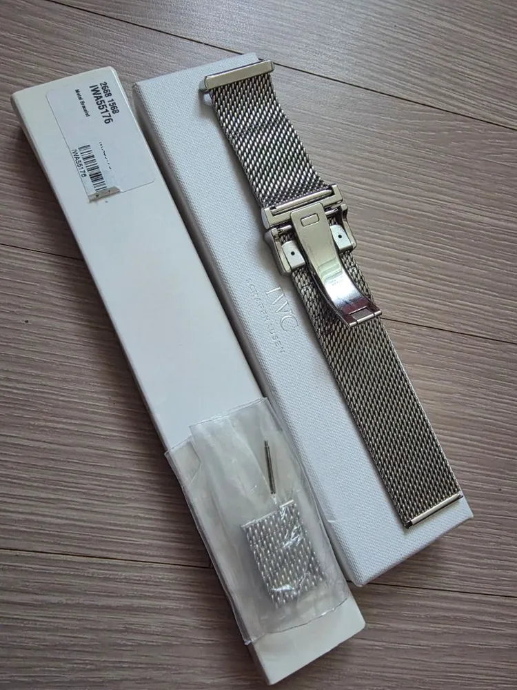 IWC 정품 밀라네즈 메쉬 브레이슬릿 IWA55176 22밀리: 이미지