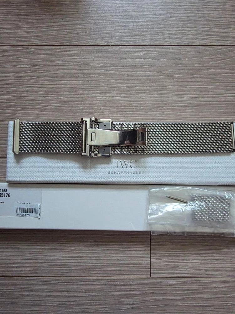 IWC 정품 밀라네즈 메쉬 브레이슬릿 IWA55176 22밀리: 이미지