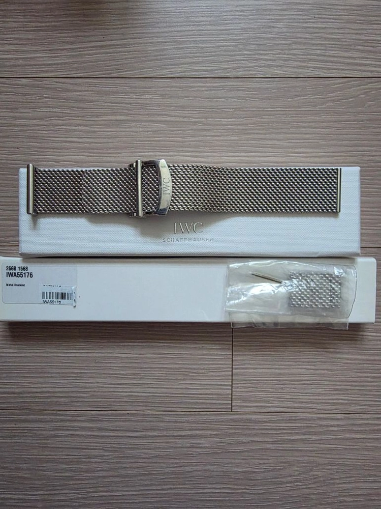 IWC 정품 밀라네즈 메쉬 브레이슬릿 IWA55176 22밀리: 이미지