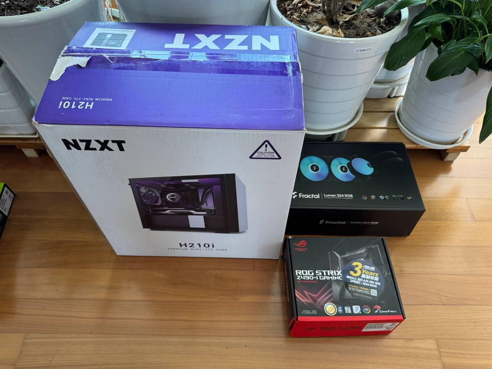 NZXT H210i 미니 itx 화이트 게이밍 PC 반본체 - 안심되는 중고거래