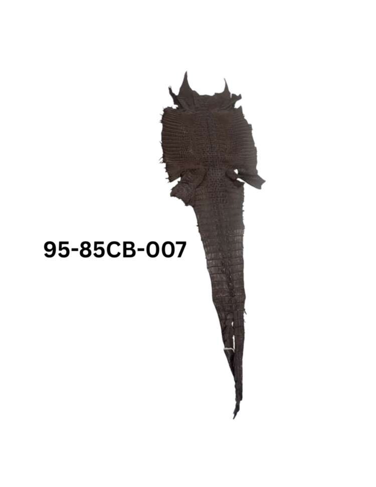 95-85CB-007 카이만 악어가죽 혼백 가죽공예 원단 원장 이미지