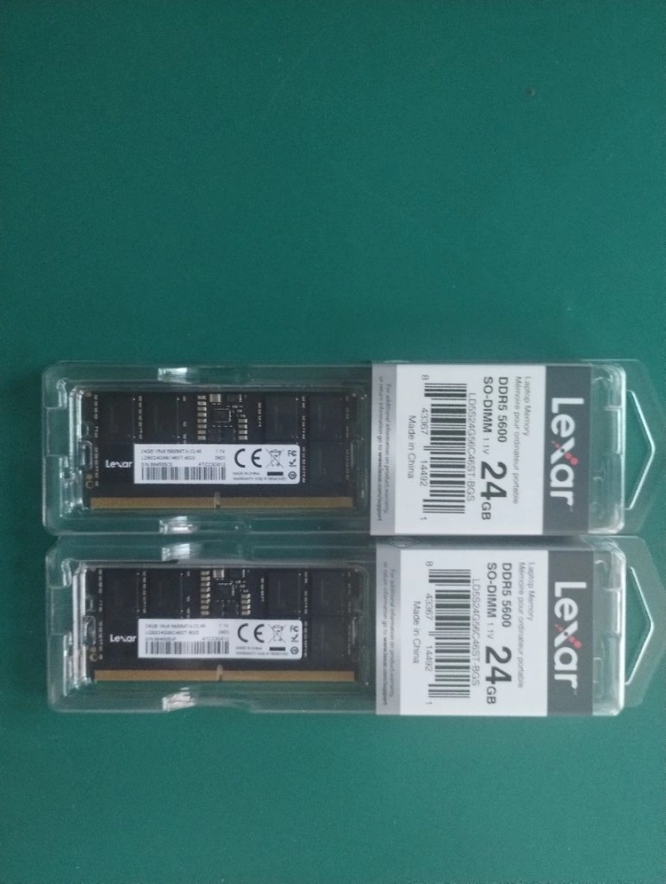 DDR5 24G 48GB 5600 미개봉 새제품 노트북용(16 32 64) - 안심되는 중고거래