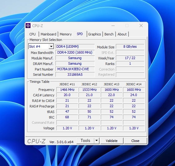삼성 DDR4 3200 8GB 램 2개 팝니다 이미지