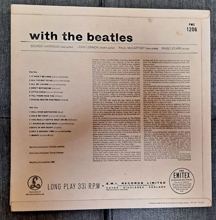 비틀즈 with the beatles mono lp 이미지