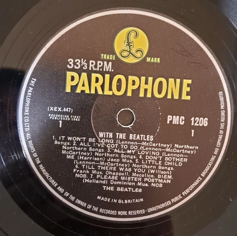 비틀즈 with the beatles mono lp 이미지