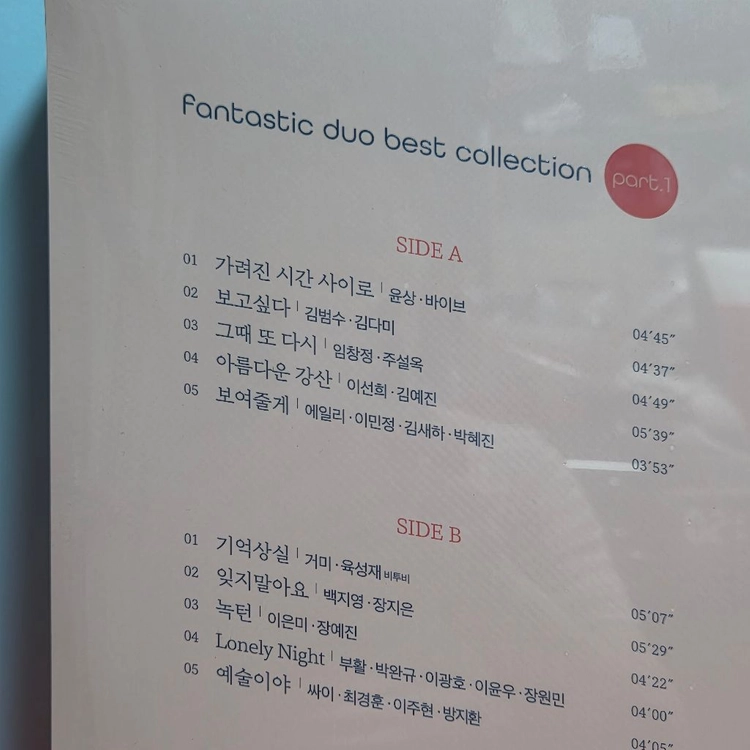 판타스틱 듀오 베스트 컬렉션 Part.1 LP 미개봉 이미지