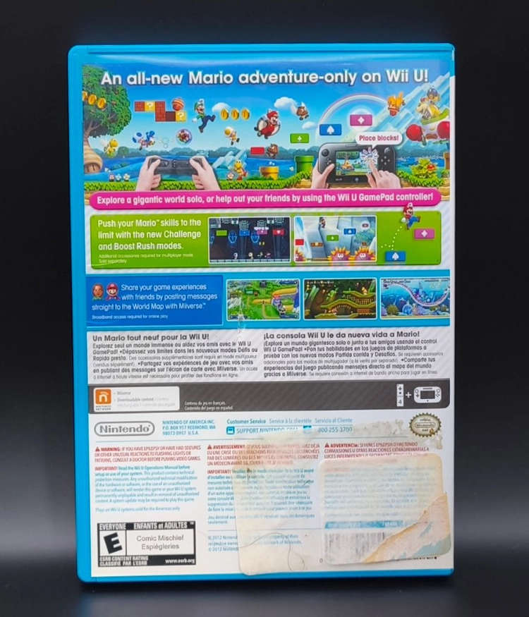 닌텐도 위유, Wii U 북미판 뉴 슈퍼 마리오 브라더스U 최고의 슈퍼마리오 시리즈 이미지