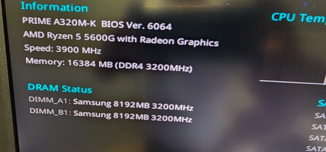 삼성 ddr4 8gb 3200 2개 팝니다 이미지