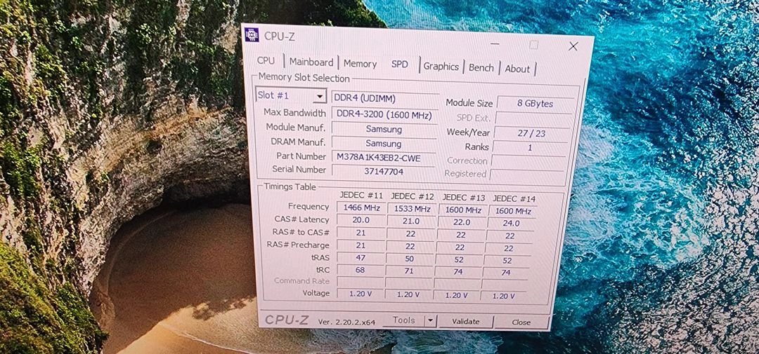 삼성 ddr4 8gb 3200 2개 팝니다 이미지