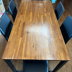 리바트 식탁 테이블 6인 셋트 판매 이미지