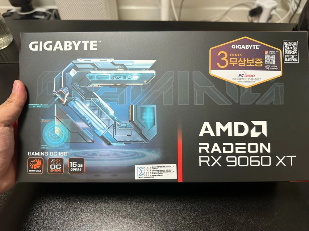 기가바이트 RX 9060 XT GAMING OC 16GB 이미지