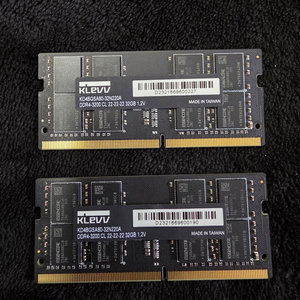 KLEVV DDR4 3200 32GB 2Rx8 노트북램 2개 / 총 64GB / 정상작동 이미지