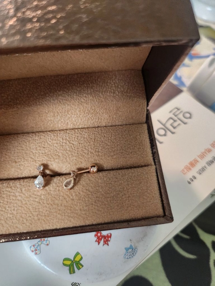 18k 로즈골드 페어링 귀걸이 이미지