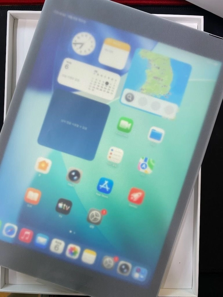 애플 아이패드9세대 Wi-Fi+Cellular 모델 64GB 실버 리퍼후 미사용 팝니다 이미지