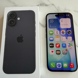 아이폰 16 일반 128GB 블랙 이미지