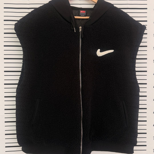 나이키(NIKE) 올드스쿨 후드 셰르파 플리스 패딩 조끼 이미지