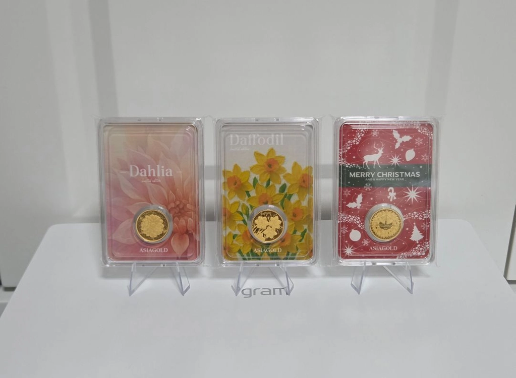 아시아골드 최근 한정판 골드바 3.75g 새상품 이미지