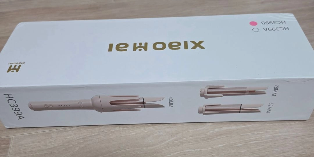 8-in-1 자동 회전 고데기 핑크색상 이미지