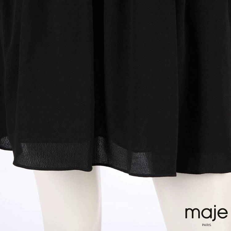 마쥬 maje 여름 가벼운 블랙원피스 판매 이미지