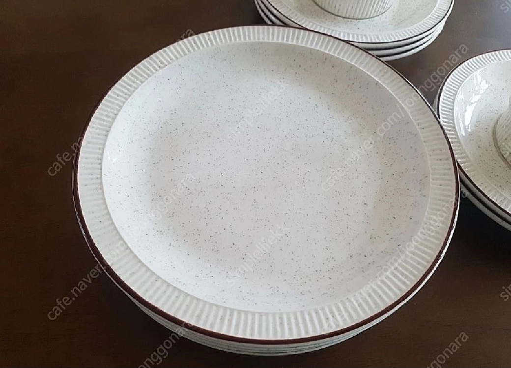 영국 풀포터리 POOLE POTTERY 커피잔&소서&디저트플레이트 이미지