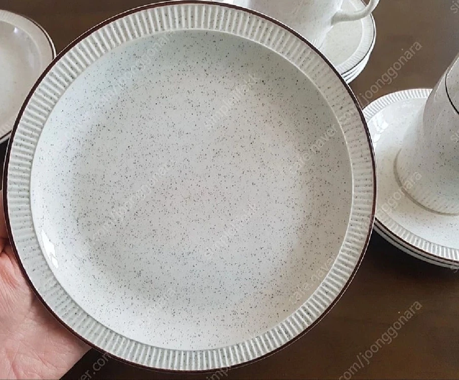 영국 풀포터리 POOLE POTTERY 커피잔&소서&디저트플레이트 이미지