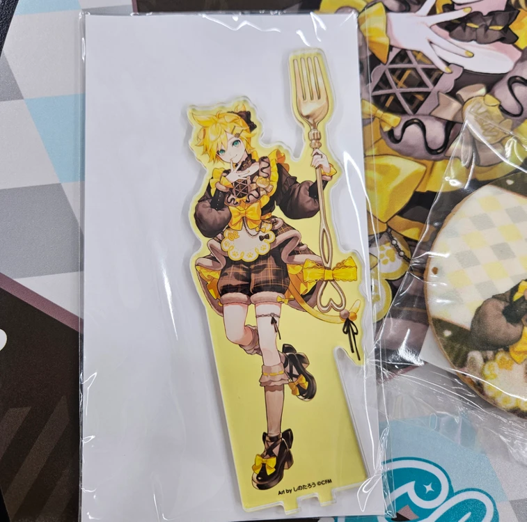 하츠네 미쿠 Chocoanimal Miku Wagon 애니메이트 카페 콜라보 렌 아크릴 스탠드+쿠키 이미지
