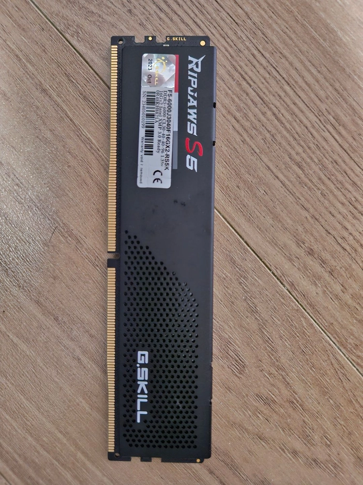 DDR5 G.SKILL 6000 CL30 16GB 메모리 팝니다. - 안심되는 중고거래