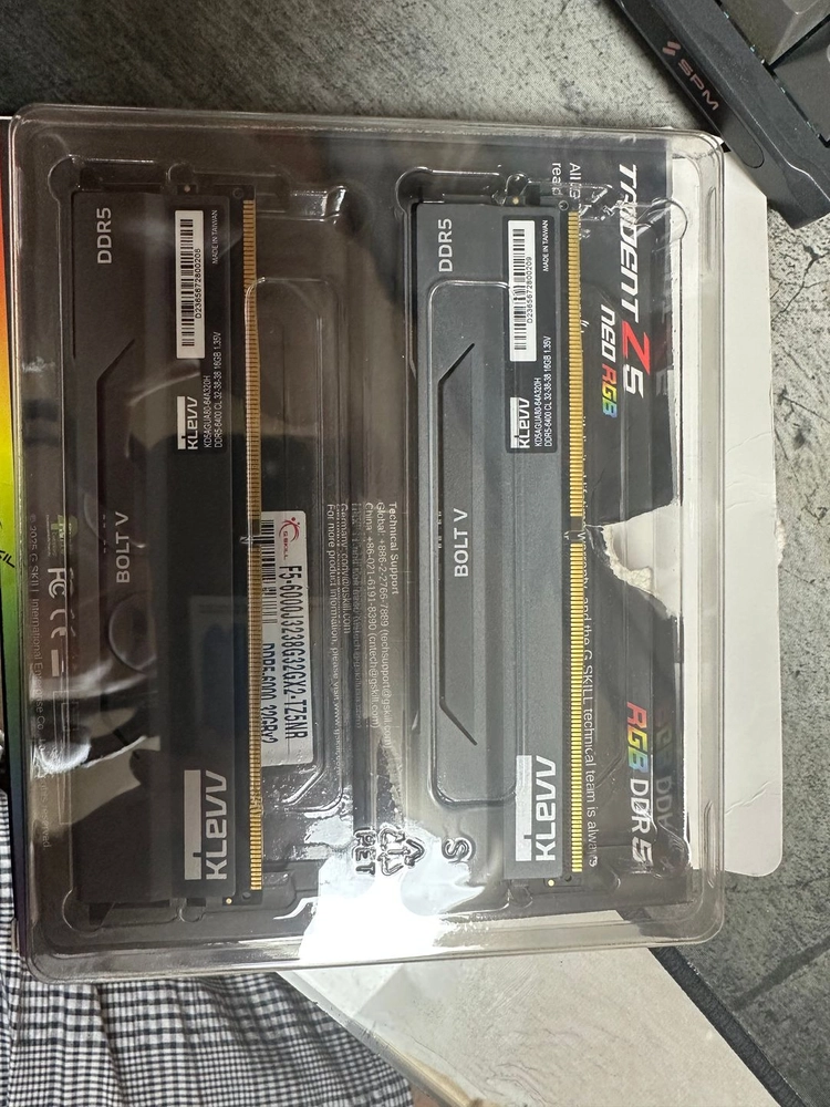 DDR5 32GB g.skill 6400 2개 세트 이미지