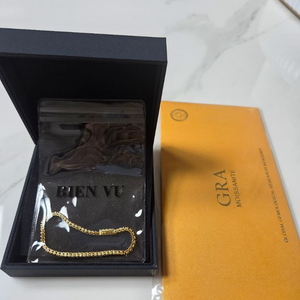 비엔뷰 모이사나이트 실버 테니스팔찌 2mm 15.5cm(옐로우) 이미지