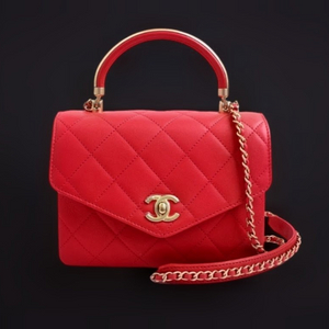 Chanel Red Chain Bag 정품금장 코랄레드 토트 숄더백 MMN - S 급 까짐 스크레지 없음CHANEL 이미지