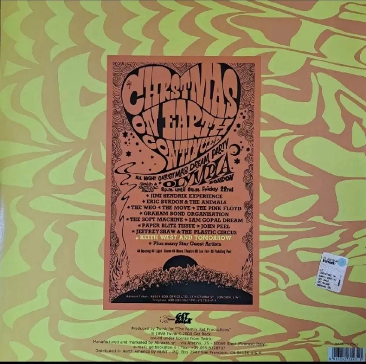 Tomorrow 투모로우 Christmas On Earth Continu LP 이미지